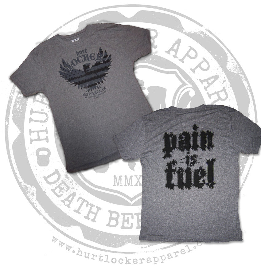 Pain is Fuel! - Men's Grey Crew