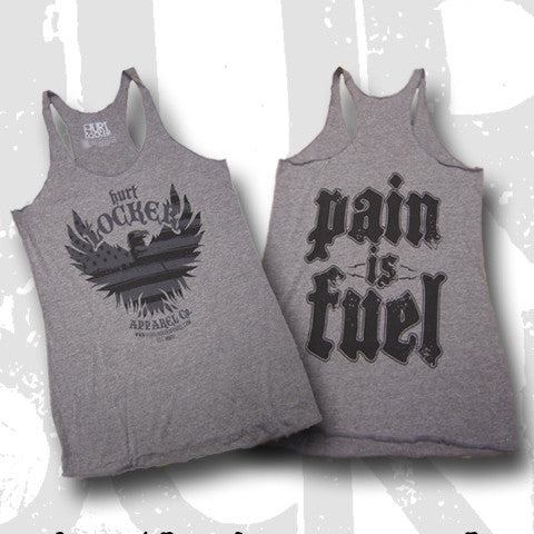 Pain is Fuel - Grey Triblend Tank