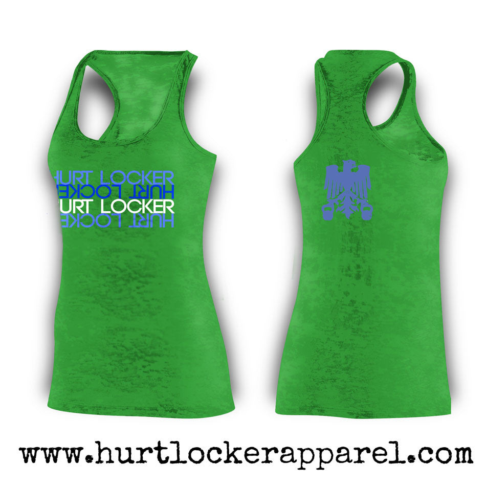 Hurt Locker Upside Down- Green Tank